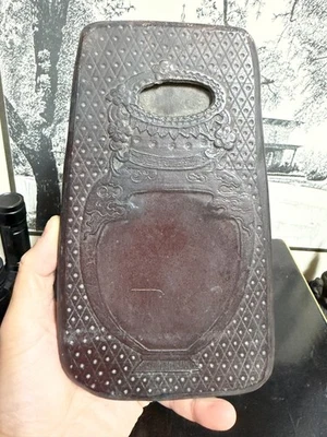 Pieza tallada en piedra china antigua/vintage grande y pesada Foto 1 de 4