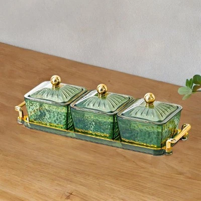 Dried Fruit Organizer Storage Container with Lid for Cookies Fruits Nuts - Image 1 of 2