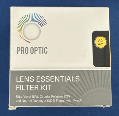 Kit de filtro ProOptic 82 mm Digital Essentials ND2 - UV -CPL incluye 3 lentes + estuche Foto 1 de 4