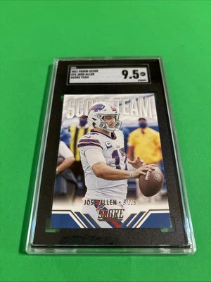 Josh Allen  - 2021 Score Team -- Bills Mafia SGC 9.5!MVP - Image 1 of 3