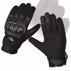 Guantes De Combate Tácticos Para Hombre De Piel Con Dedos Completos - Imagen 1 de 3