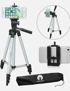 DIGIANT 50 Inch Aluminum Camera Phone Tripod+ Universal Tripod Smartphone Mount - Picture 1 of 10