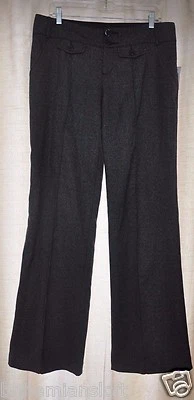 NUEVO PANTALÓN DE VESTIR PARA MUJER CASUAL Gris Oscuro a Cuadros por GUESS Jeans Foto 1 de 4