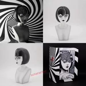 UNBOX Junji Ito Whirlpool Busto de Cardo Negro Modelo Espeluznante Juguete Regalo de Halloween NUEVO - Imagen 1 de 12