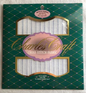New Charles Craft Cross Stitch Waste Canvas Fabric 14 count, 12" x 18" - Picture 1 of 2