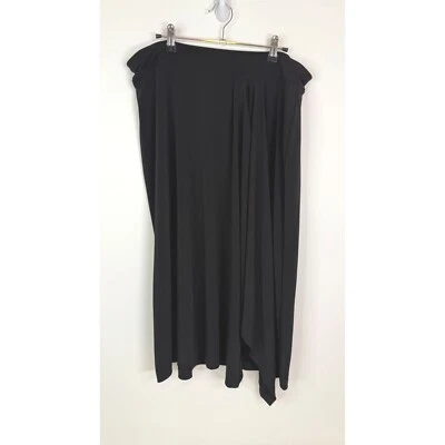 Юбка женская Michael Kors XL асимметричная драпированная миди черная - Изображение 1 из 4