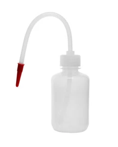 Wash Bottle, 125ml - Polyethylene - Flexible Delivery Tube - Eisco Labs - Picture 1 of 4