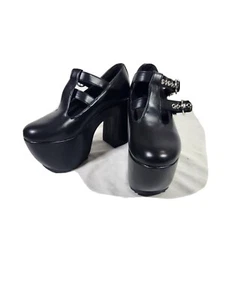 LAMADO Onyx How Ironic Platform Mary Janes Size 10 - Picture 1 of 14