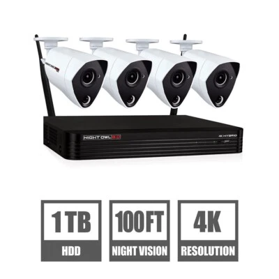 ¡Nuevo! Sistema de seguridad híbrido Night Owl 4K Ultra HD disco duro de 1 TB Foto 1 de 3