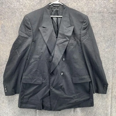 Blazer Christian Dior Hombres 48R Adulto Negro Botón Vestido Chaqueta Deportiva Parsian Foto 1 de 4