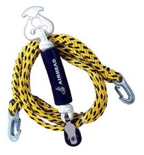 AIRHEAD Tow Harness, Self Centering Pulley, 12 ft. 12 ft., Yellow/Black 