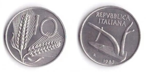 1983 Italien Lire 10 Ähren Fior di Conio Unc - Bild 1 von 1