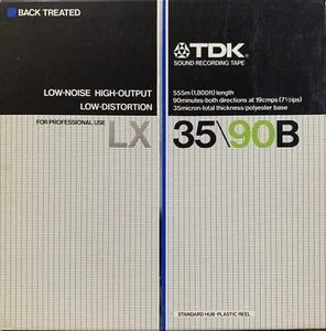 TDK LX-B Reel to Reel Recording Tape, LP, 7" Reel, 1800 ft - Picture 1 of 2