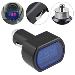 LED Zigarettenanzünder Batterie Tester Voltmeter Kfz Spannungsanzeige 12V 24V - Bild 1 von 12