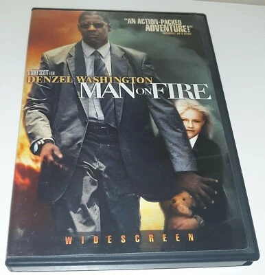 Man on Fire DVD Denzel Washington Widescreen Ex-Rental - Image 1 of 4
