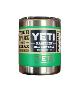 Yeti Rambler Lowball 10 oz mit Magslider Deckel Farbe: Verde - St Patricks Day Geschenk - Bild 1 von 3