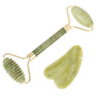 Facial Massage Roller Double Heads Jade Stone Face Body Skin Relaxatio-B