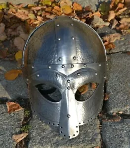 18GA SCA LARP mittelalterlicher Wikinger Okularhelm Replik Geschenkartikel neu - Bild 1 von 3