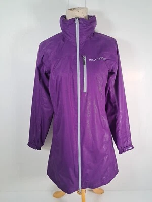 HELLY HANSEN HellyTech Purple Full Zip Jacket Weatherproof Hooded Women's Small - image 1 of 4