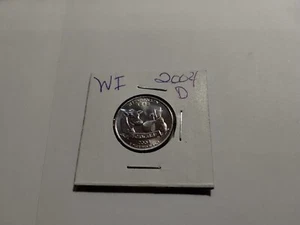 Cuarto del estado de Wisconsin 2004 D. Bolso CHBU sin circular de Estados Unidos como nuevo - Imagen 1 de 4