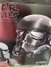 Star Wars The Black Series Shadow Trooper Helmet With Box. Taken Out For Viewing