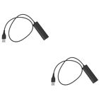 2 Stück Headset Adapter Kabel Kabel Kopfhörer Buchse für Computer