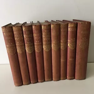 Antique Set Of 9 W M Thackeray Books Collins Clear Type Press Edition Books - Picture 1 of 14