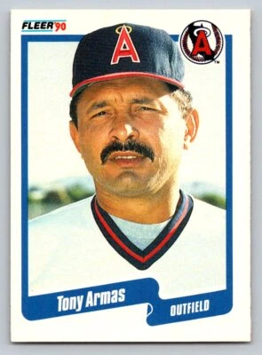 Tony Armas #126 1990 Fleer  California Angels - Image 1 of 2