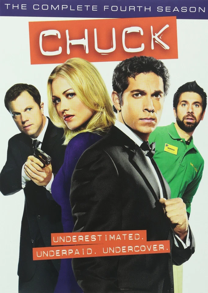 Chuck: The Complete Fourth Season (DVD, 2011, 5-Disc Set)