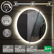 Aquamarin® Specchio Rotondo LED Controluce Retroilluminato Tondo Bagno Tattile