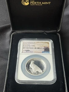 2016 P 1 ounce Silver $1 AUSTRALIA WEDGE-TAIL EAGLE HIGH RELIEF PF70 Ultra Cameo - Picture 1 of 9