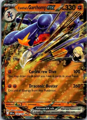 Cynthia's Garchomp ex - 104/182 - SV10: Destined Rivals Holo - Image 1 of 2