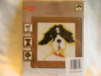 C-25 NUEVO LANARTE MINI KIT PUNTO DE CRUZ CONTADO “BARNEY EL PERRO” Foto 1 de 3