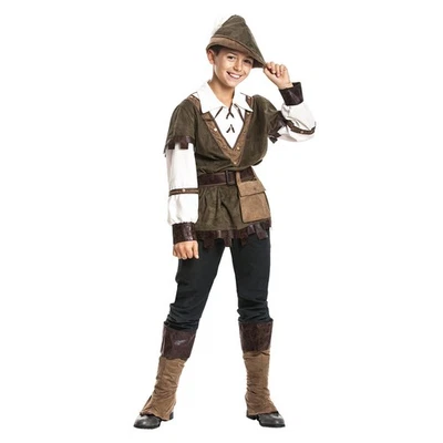 KOSTÜMPLANET Robin Hood Kostüm Jungen Mittelalter Karnevalskostüm Bogenschütze Kinder Outfit