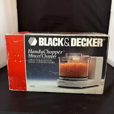 Vintage BLACK & DECKER Handy Chopper HC20 Food Processer/Mincer Small/Mini 1 Cup - Image 1 of 2