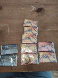 9 Vintage Collectible Coins USA Sealed Original Packaging Coa Gold Cent Penny - Picture 1 of 14