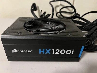 **READ DESCRIPTION** Corsair HX1200i 80 PLUS PLATINUM Fully Modular Power Supply - Image 1 of 4