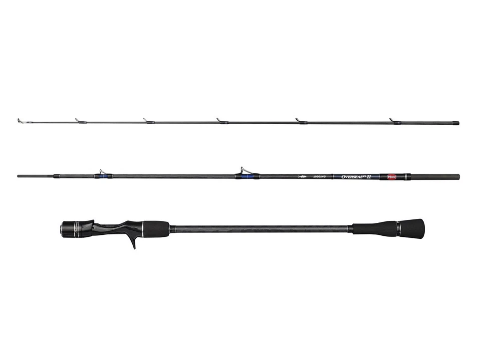 NUOVO 2025 Penn Overseas XT II Jigging Cast 1.90m 3-sezioni Canne Mare - Immagine 1 di 1