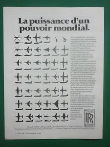 12/1980 PUB ROLLS-ROYCE SPEY TYNE GEM ODIN VIPER AERO ENGINES MOTEUR AVIATION AD - Picture 1 of 1