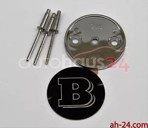 MERCEDES CLS CLASS C218 BRABUS BADGE EMBLEM ORIGINAL HOOD 51.5mm 2012-UP NEW - Picture 1 of 4