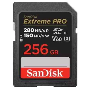 SanDisk Extreme PRO 280MBs UHS-II C10 V60 SDXC Card 256GB SDSDXEP-256G-GN4IN - Picture 1 of 3
