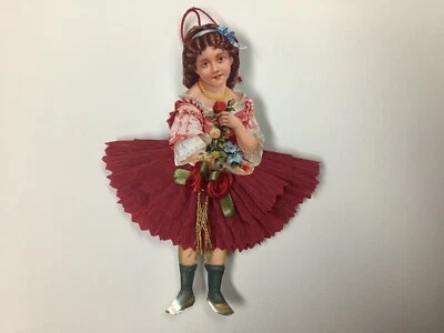Muñeca de papel vintage Navidad San Valentín Pascua adornos artículo # 2 Foto 1 de 4