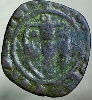 1314-1328 County Of Urgell Teresa Of Entenza 1 Pugesa Coin Few Known Very Rare - Image 1 of 4