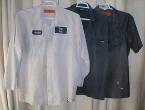 Lot Of 3 XL XLarge Uniform Work Shirts - Long & Short Sleeve - Picture 1 of 10