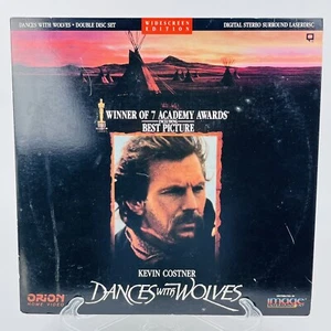 Dances with Wolves Laserdisc Widescreen Kevin Costner Movie Very Good Condition - Picture 1 of 3