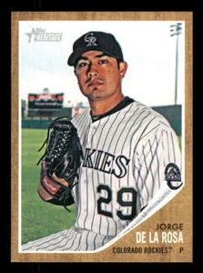 2011 Topps Heritage #441 Jorge de la Rosa Rockies (SP/Short Print) z - Picture 1 of 2