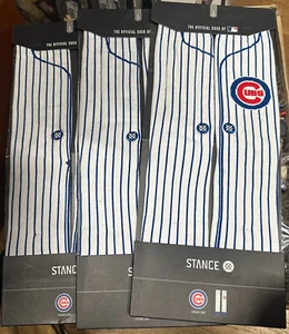 (1) Set 2019 NWT New STANCE SOCKS Size L 9-12 Chicago CUBS Alt Jersey MLB - Picture 1 of 2