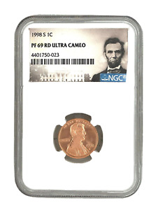 1998-S 1C RD PROOF ULTRA CAMEO Lincoln Memorial One Cent NGC PF69RD