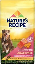 Nature′s Recipe Dry Dog Food, Grain Free Salmon, Sweet Potato Pumpkin Recipe 4lb