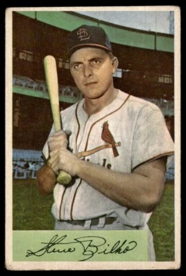 1954 Bowman Steve Bilko Good (Crease) St. Louis Cardinals #206 - Image 1 of 2
